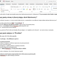Jak usunąć sieroty w Wordzie i poprawić formatowanie dokumentu