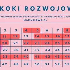 Kalendarz skoków rozwojowych w pierwszym roku życia. Poznaj, kiedy występują skoki rozwojowe u niemowląt.