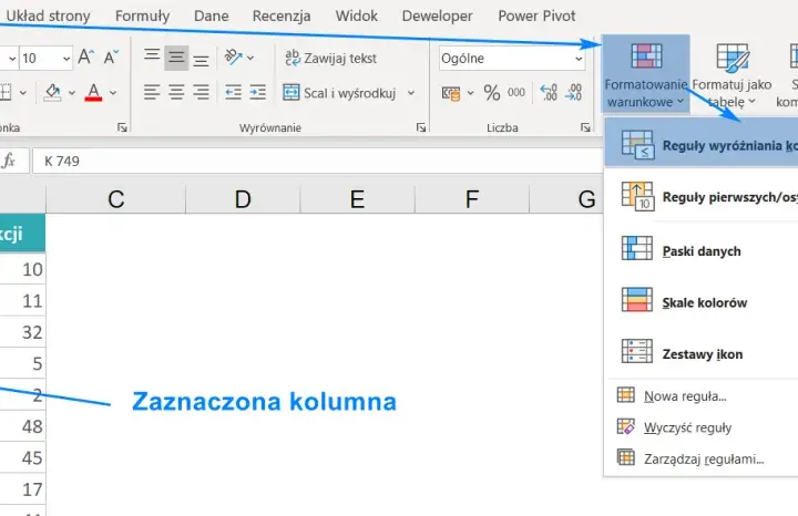Jak w Excelu łatwo zliczyć, ile razy występuje wartość w kolumnie