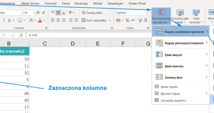 Jak w Excelu łatwo zliczyć, ile razy występuje wartość w kolumnie