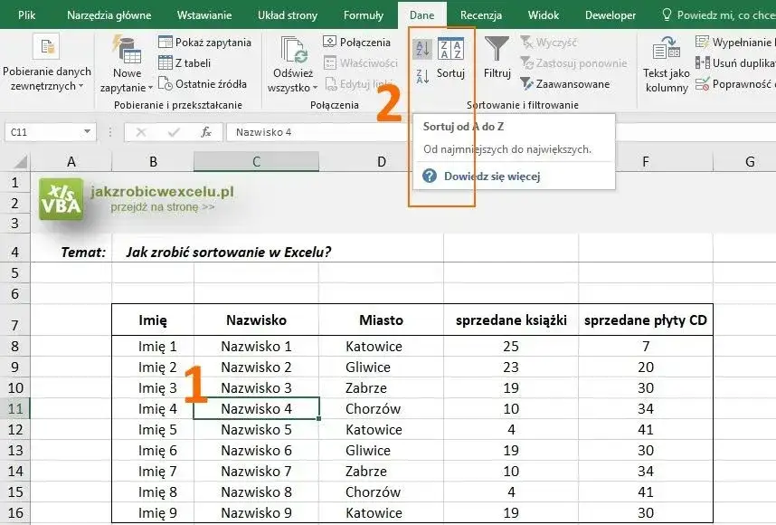 Zdjęcie Jak ułożyć alfabetycznie w Excelu i uniknąć powszechnych błędów